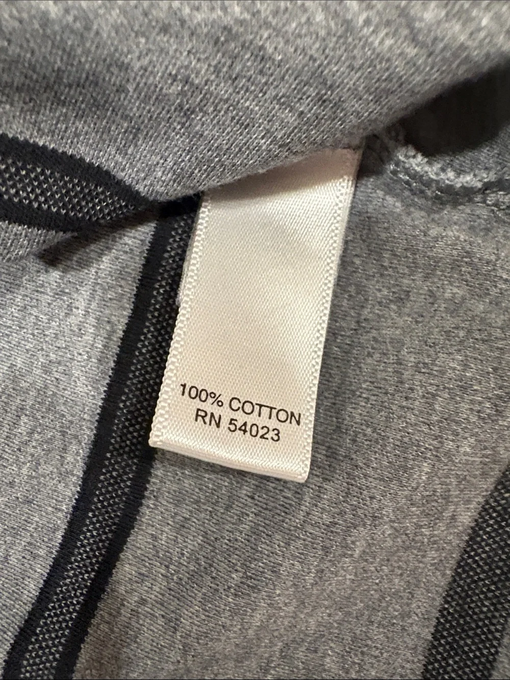 Banana Republic Grey Polo with Dark Stripe Detail